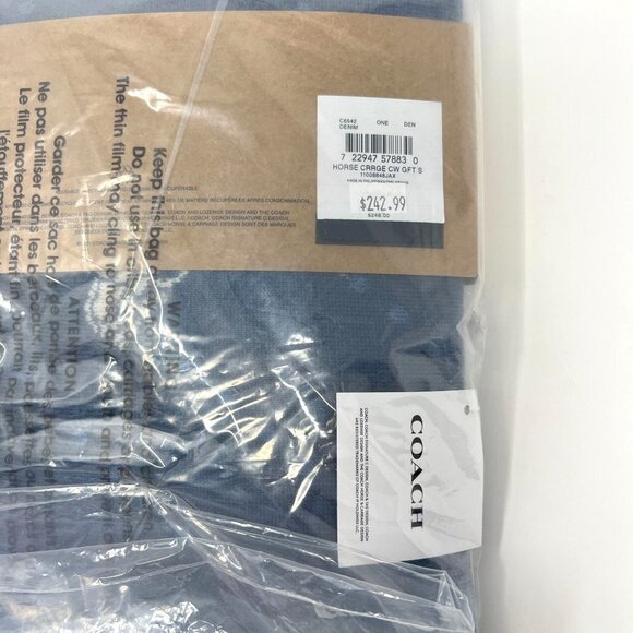 Horse And Carriage Hat And Scarf Set in Denim NEW $243 - Picture 6 of 10